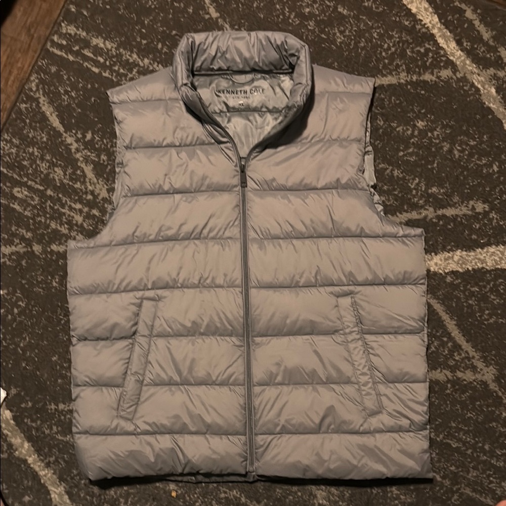 Kenneth Cole Gray Puffer Vest
